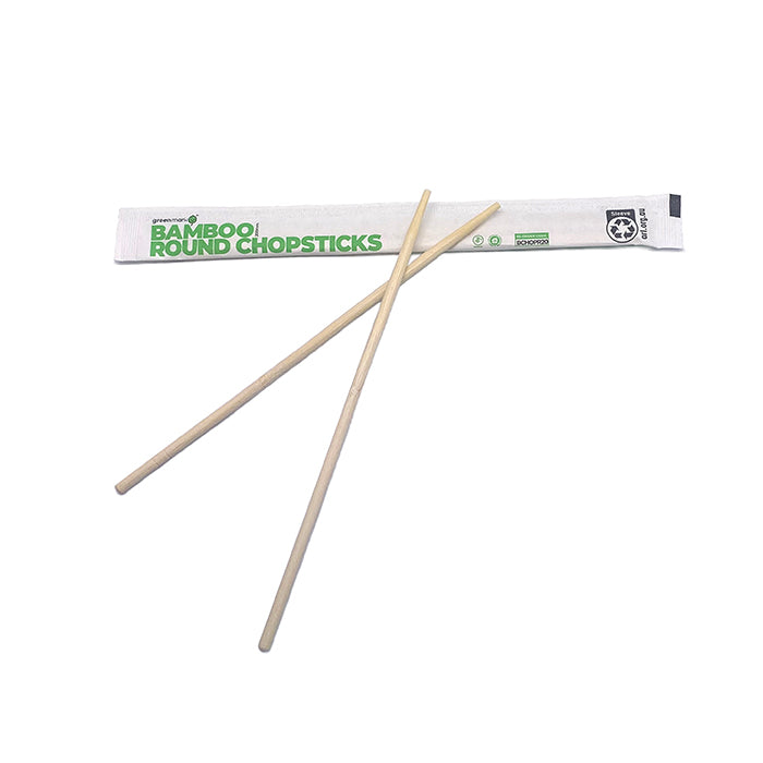 Bamboo round chopstick 4.5*200mm 3000pc/ctn