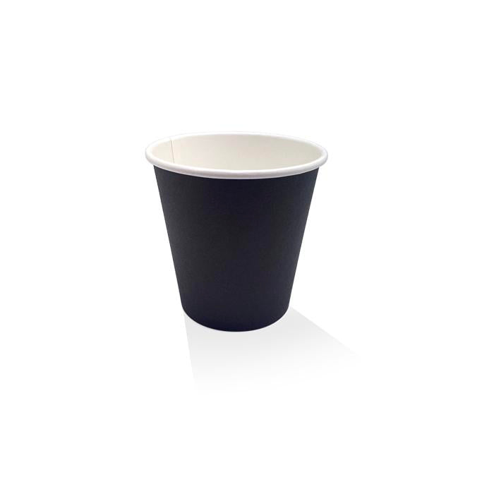 *8oz PE Coated black SW cup/One -Lid - Fits - All 1000pc/ctn