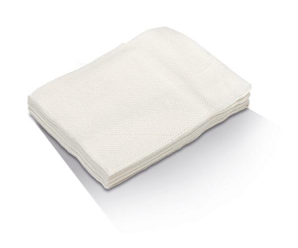 White 2 ply quilted dinner napkin - 1/8 GT fold 1000pc/ctn