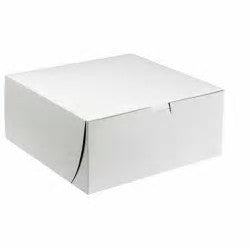 Cake Box White 8x8x4" Slv100pcs