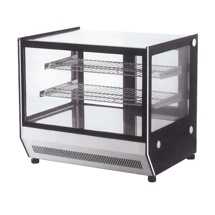 Ex-Showroom: Counter top square 2 Shelves Glass cold food display - GN-1200RT NSW1198