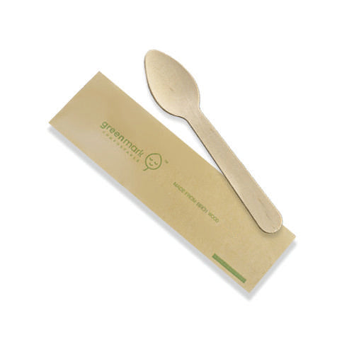 Wooden Tea Spoon individually wrapped 1000pc/ctn